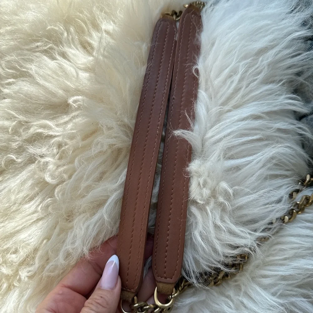 Yves Saint Laurent Blue Denim Quilted Shoulder Bag - Picture 2 of 7